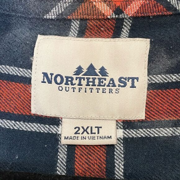 Northeast outfitters men’s plaid button down shirt | size 2XLT - Picture 6 of 7